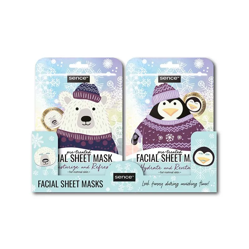 163226 SENCE ANIMAL FACIAL SHEET MASK DISP x24