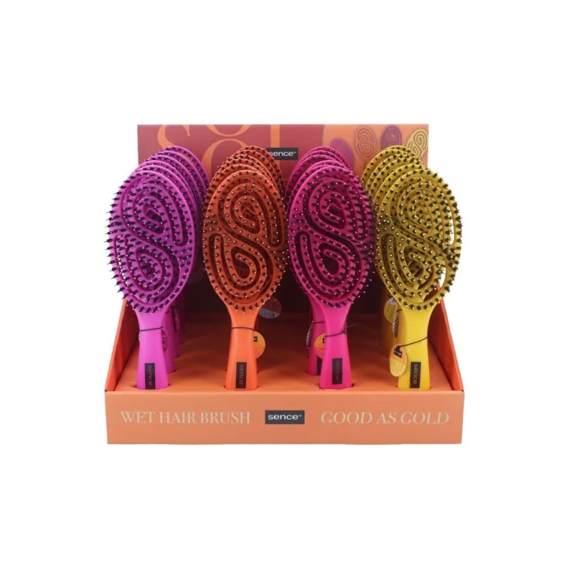 SENCE WET H/BRUSH GOOD AS GOLD DISP x24