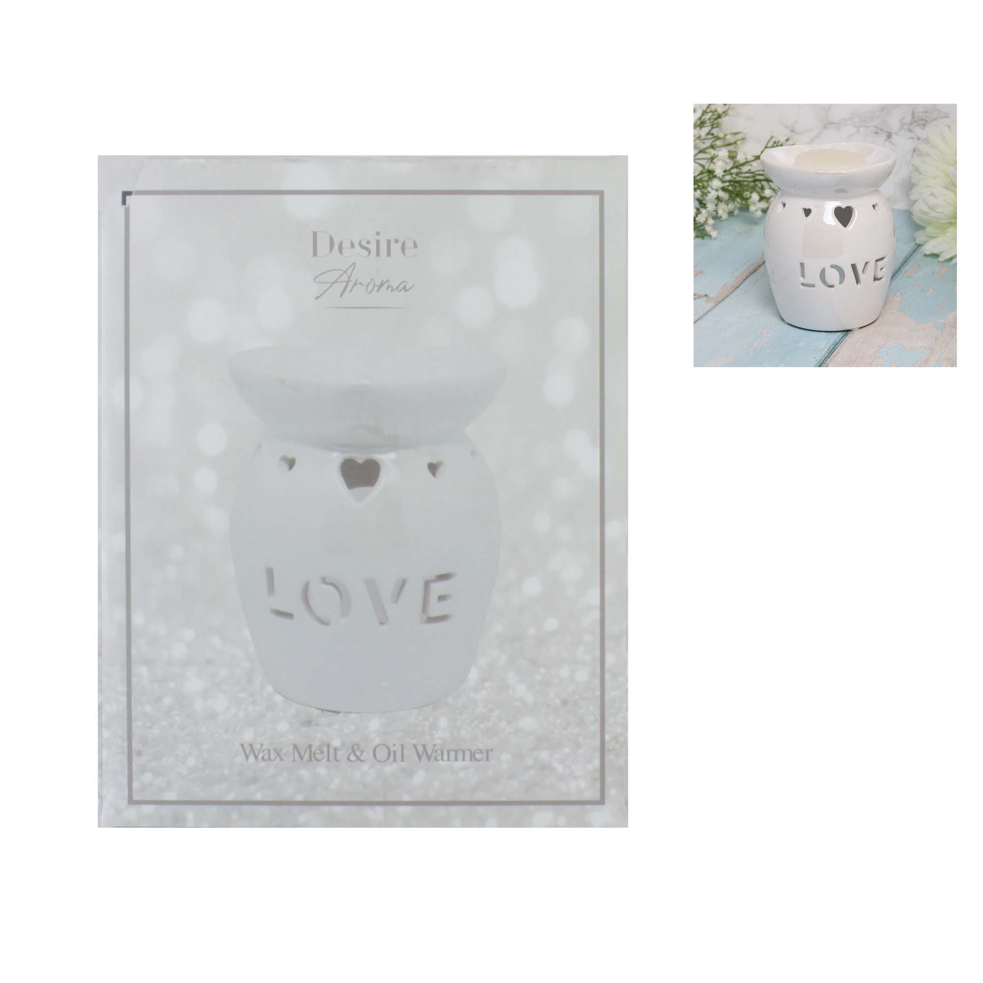 LP47749 DESIRE AROMA LOVE OIL BURNER WHITE