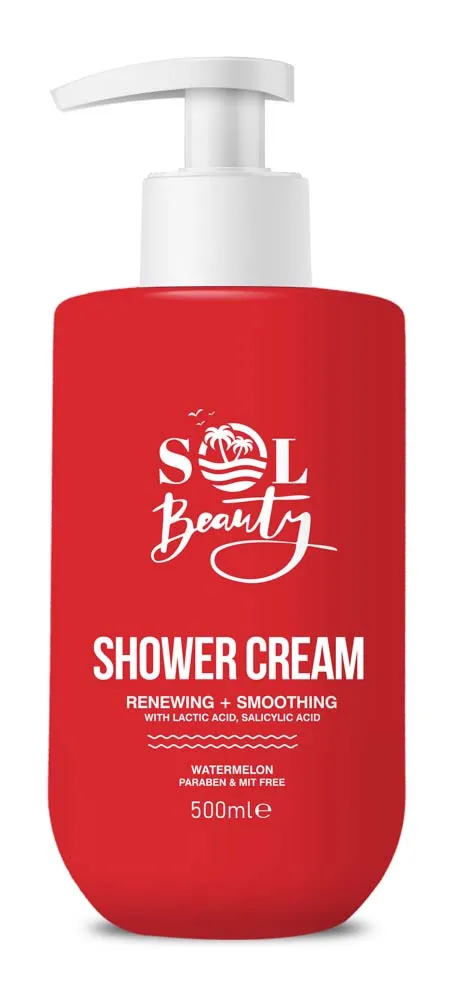 SOL BEAUTY WATERMELON SHOWER CREAM 500ml x 8