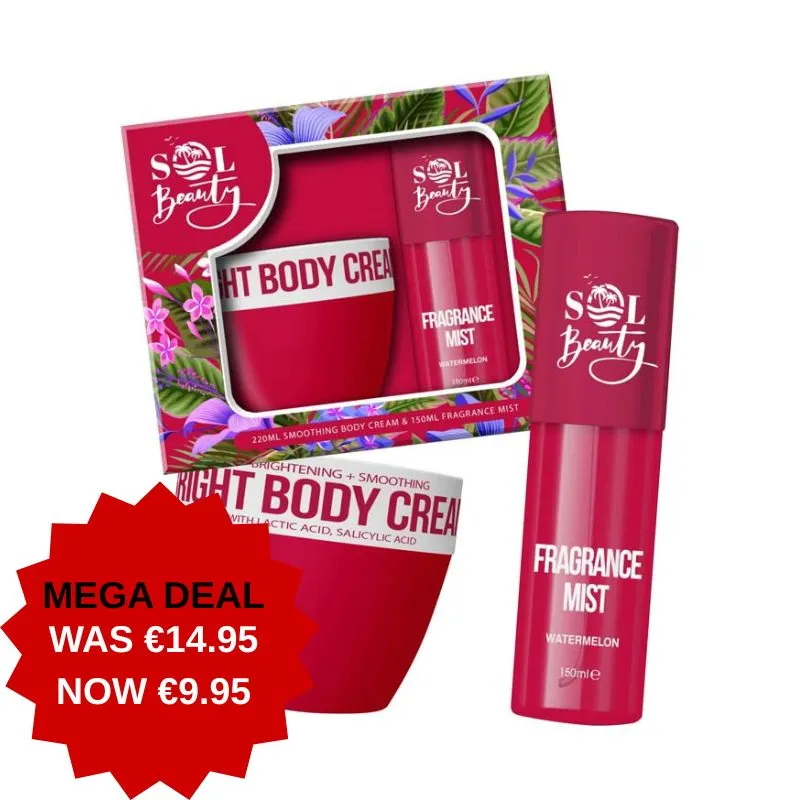 SOL BEAUTY WATERMELON MIST & BODY CREAM SET***special 25