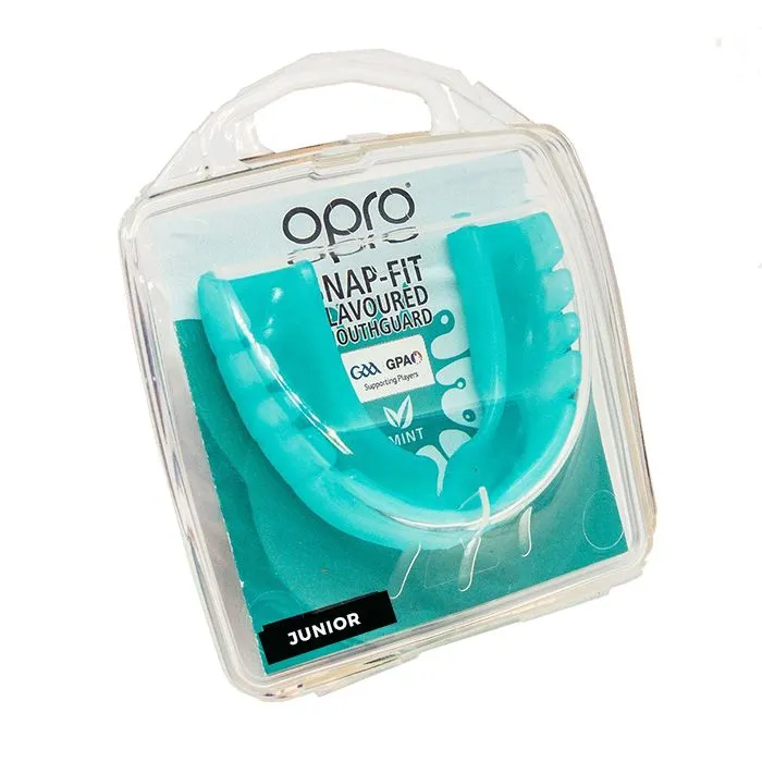 OPRO JUNIOR SNAP FIT MOUTH GUARD MINT GREEN (GUM SHIELD)