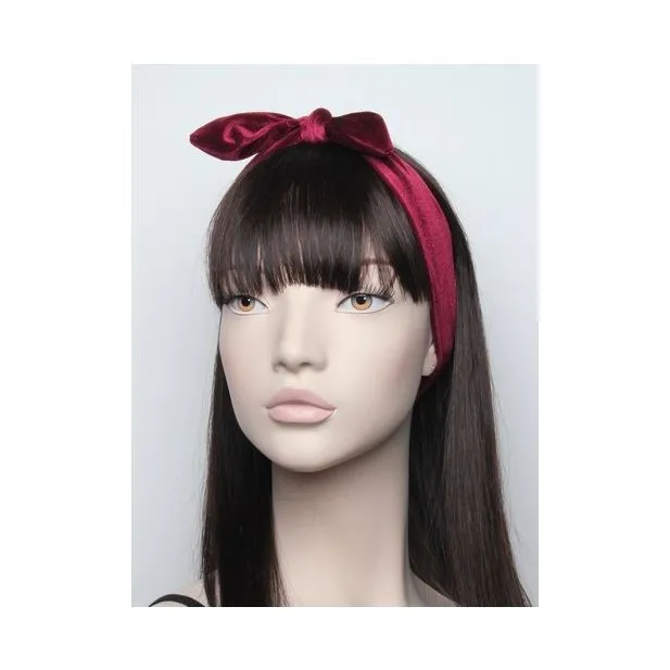7698 Velvet kylie with tied bow