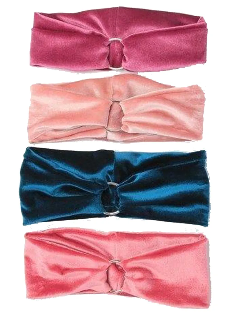 7694 DELUXE RING VELVET COLOURED KYLIE BAND
