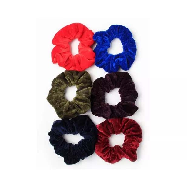 7283 molly & rose velvet  scrunchy school