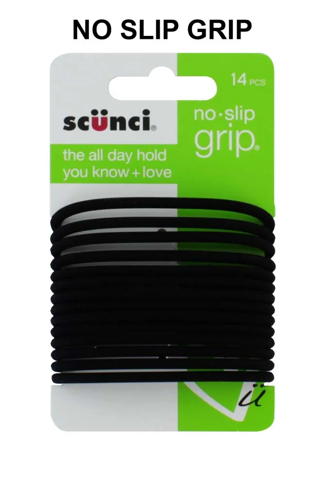 SCUNCI 14 NO SLIP BLACK JELLY ELASTICS 490978U