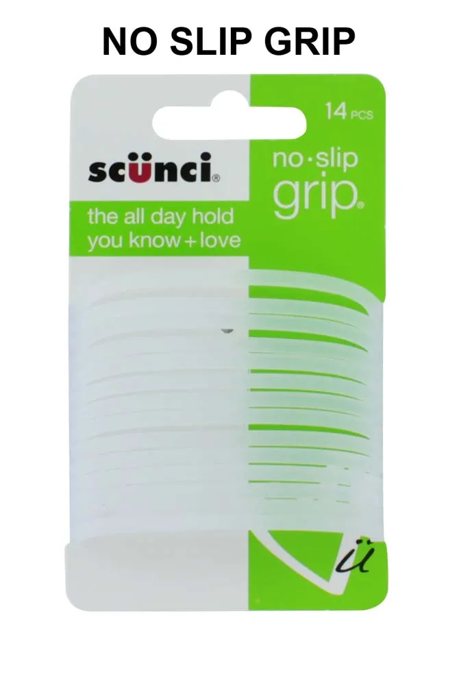 SCUNCI 14 NO SLIP CLEAR JELLY ELASTICS 490977U