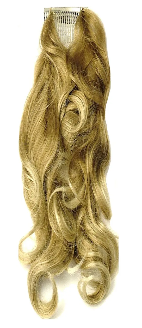 60430 CURLY BLONDE HAIR COMB EXTENSION