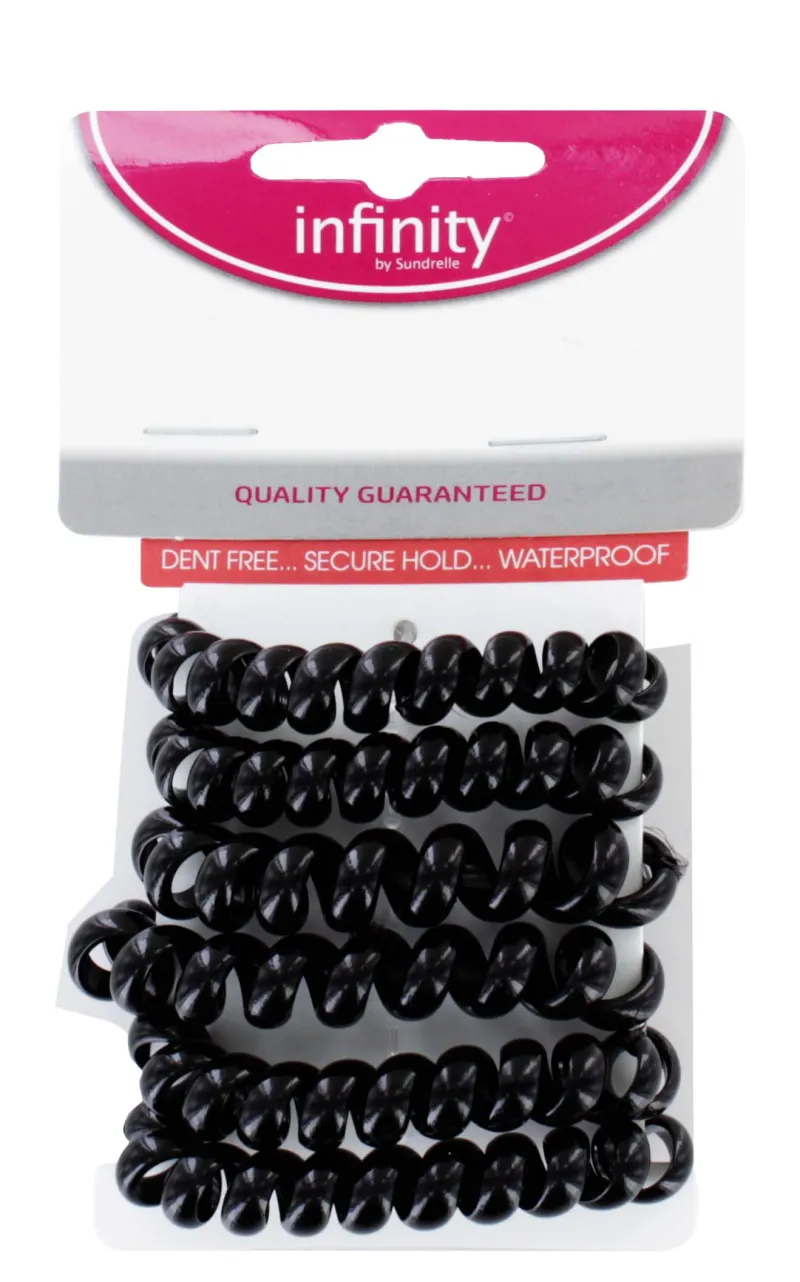 BLACK SPIRAL BANDS 6s