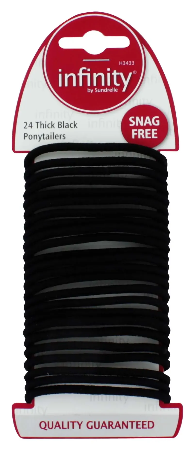 INFINITY BLACK THICK ELASTICS 24s