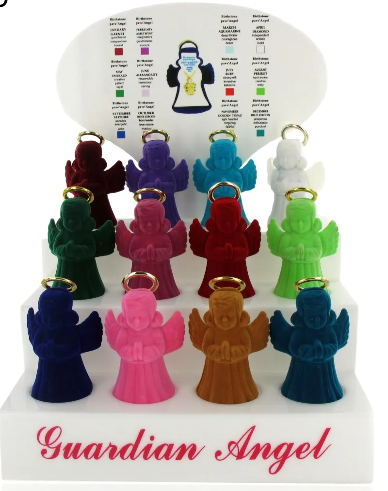 GUARDIAN ANGEL BIRTHSTONE NEKLET dispX36