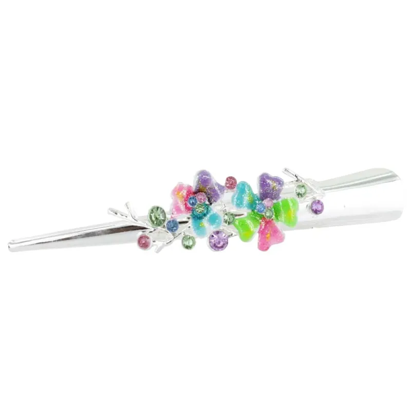 DOUBLE DAISY GLITTER PEG CLIP