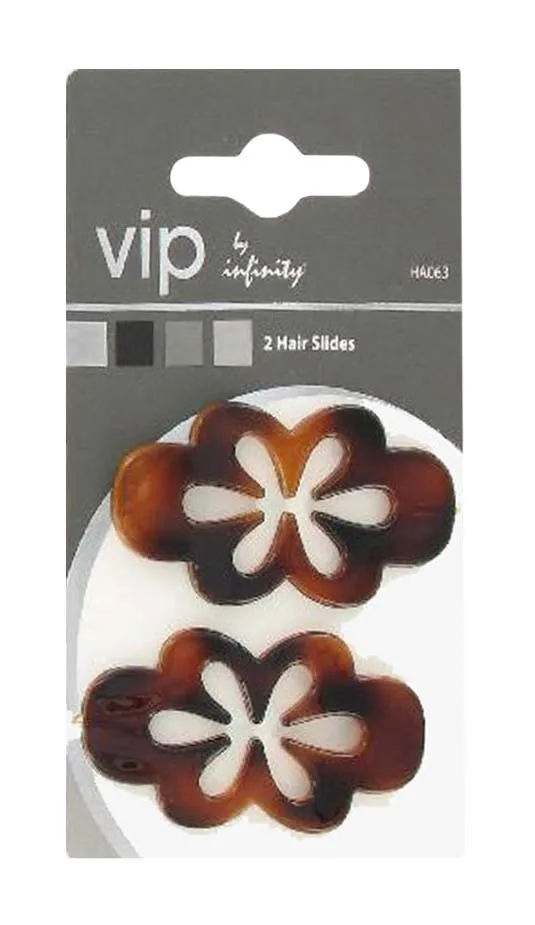 VIP 2  TORTOISE HAIR SLIDES