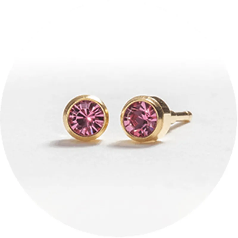 SYSTEM 2000 EAR STUDS OCT  GOLD x 12