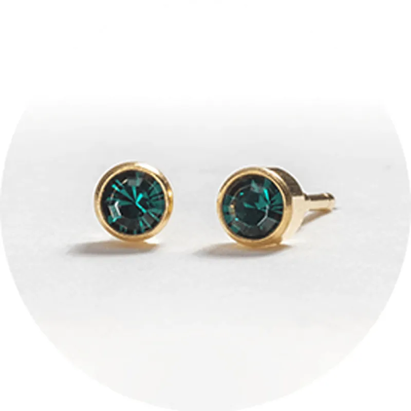 SYSTEM 2000 EAR STUDS MAY GOLD x 12