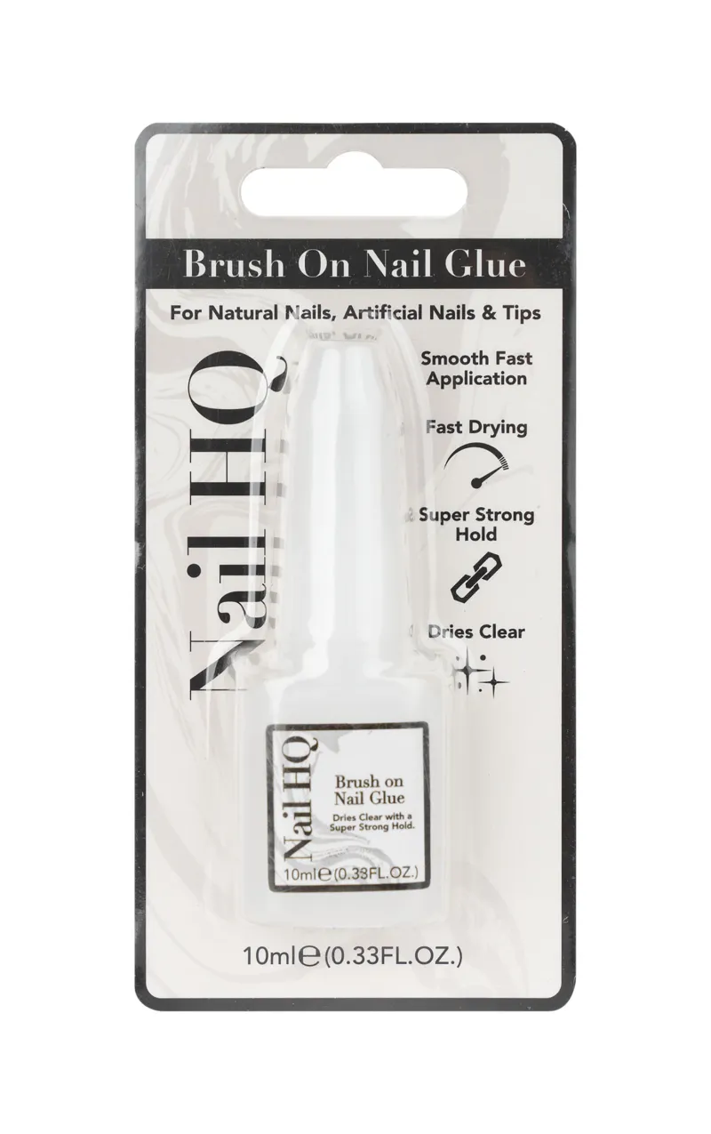 NAIL HQ BRUSH ON NAIL GLUE 10ml 80 45 384