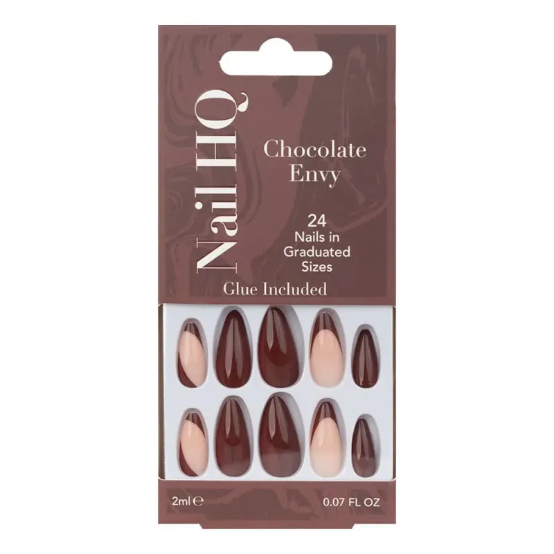 NAIL HQ FALSE NAILS CHOCOLATE ENVY 80 45 386