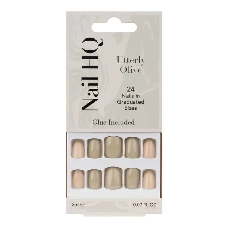 NAIL HQ FALSE NAILS UTTERLY OLIVE 80 45 385