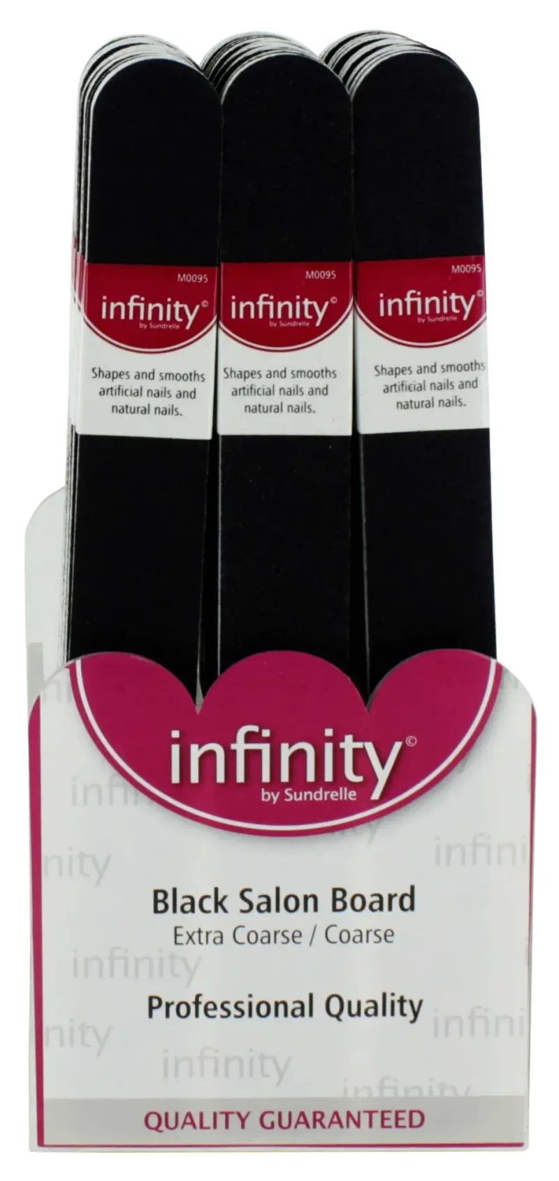INFINITY BLACK SALON BOARDS BANDED x 36