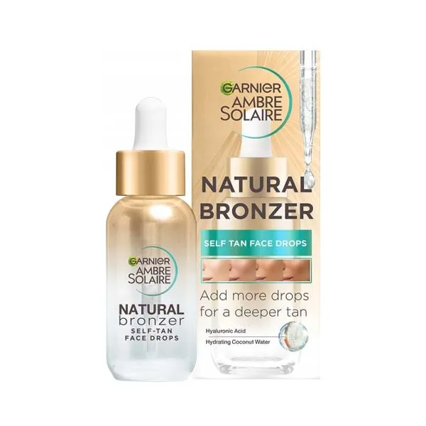 GARNIER NATURAL BRONZER SELF TAN FACE DROPS 30ml