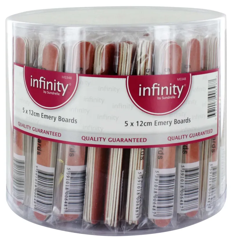 INFINITY EMERY BOARDS IN TUB X100