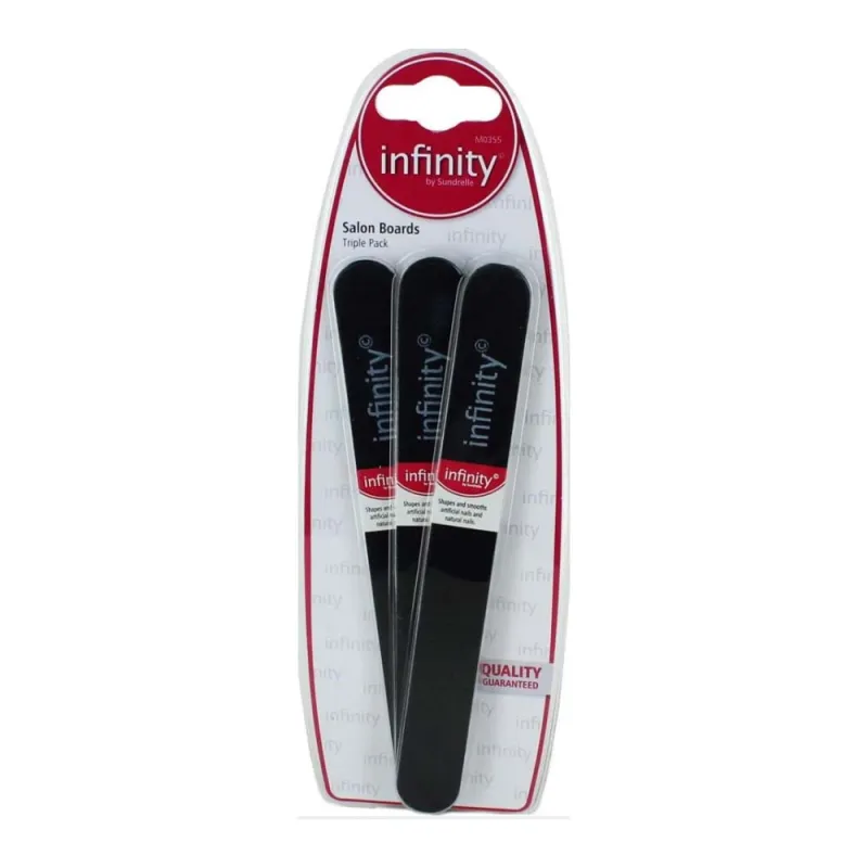 INFINITY 3 PACK SALON BOARDS BLACK