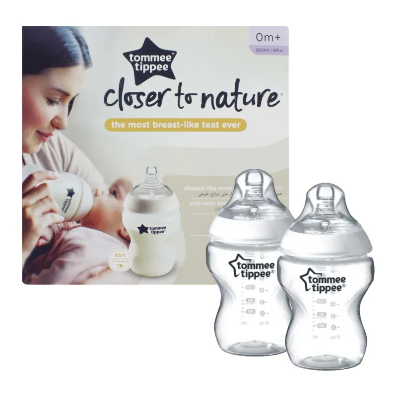 TOMMEE TIPPEE CTN TWIN EASIVENT BOTTLE 260ML 42252090