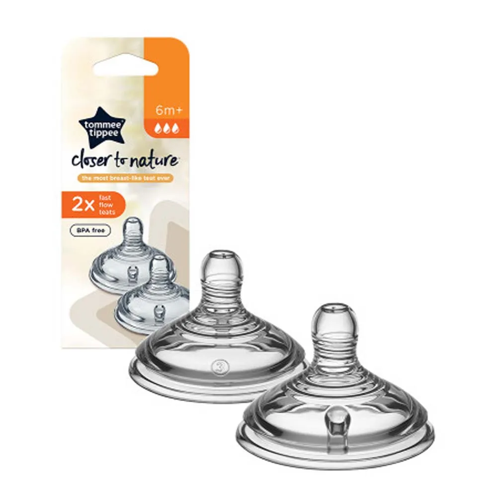 TOMMEE TIPPEE CTN 2x TEATS 6+ FAST FLOW x4 42458601