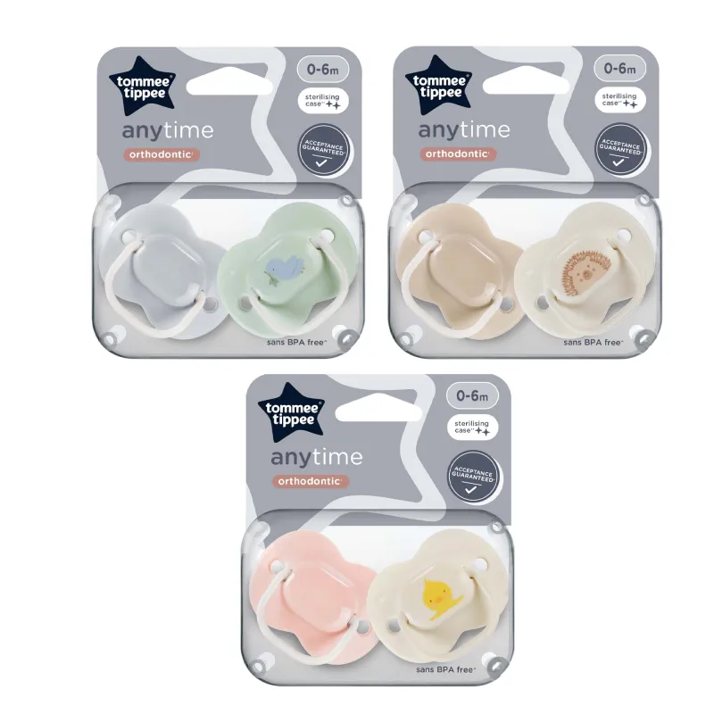 43335491 CTN ANY TIME SOOTHERS 0-6 MTS X3