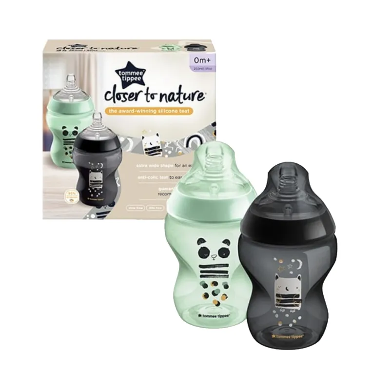 TOMMEE TIPPEE CTN DECORATED 2PK EASIVENT BOTTLE 42252140