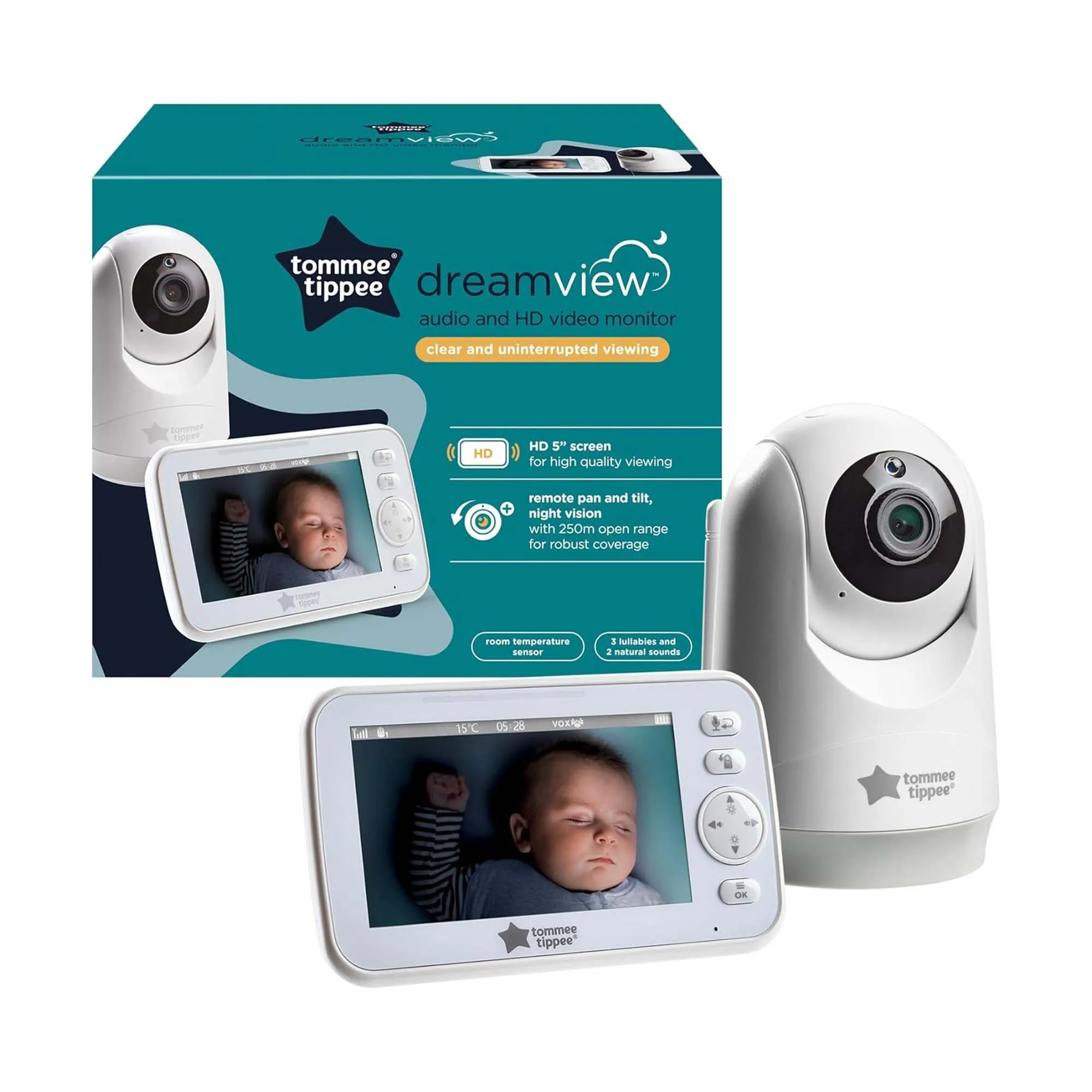 424100 TOMMEE TIPPEE AUDIO & HD VIDEO MONITOR