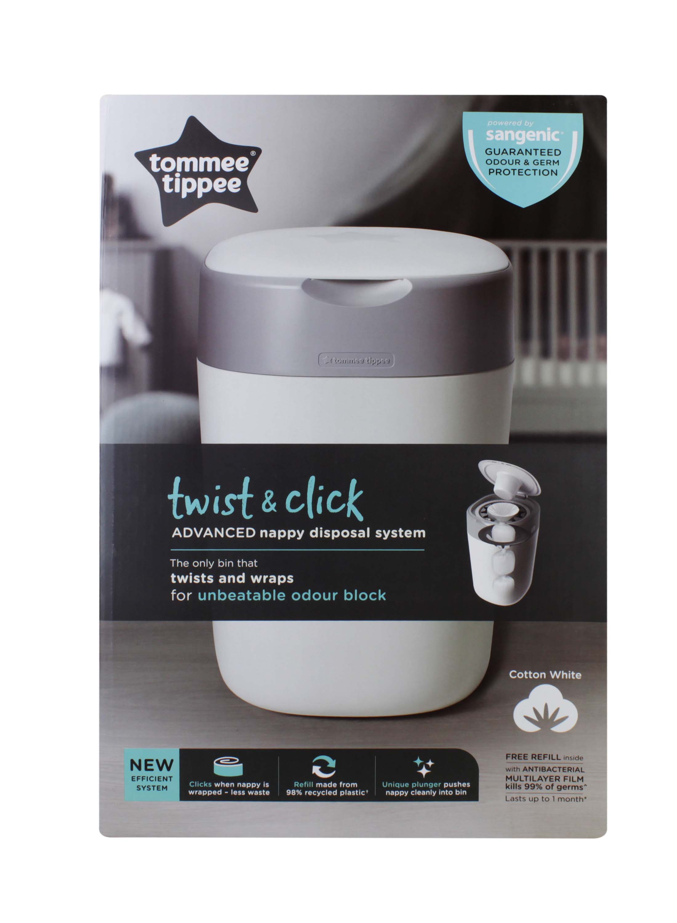 85100101 TWIST & CLICK ADVANCED NAPPY DISPOSABLE SYSTEM