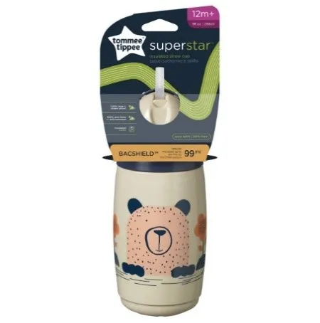 447802 TT SUPERSTAR INSULATED STRAW CUP 266ml 12m+ x3