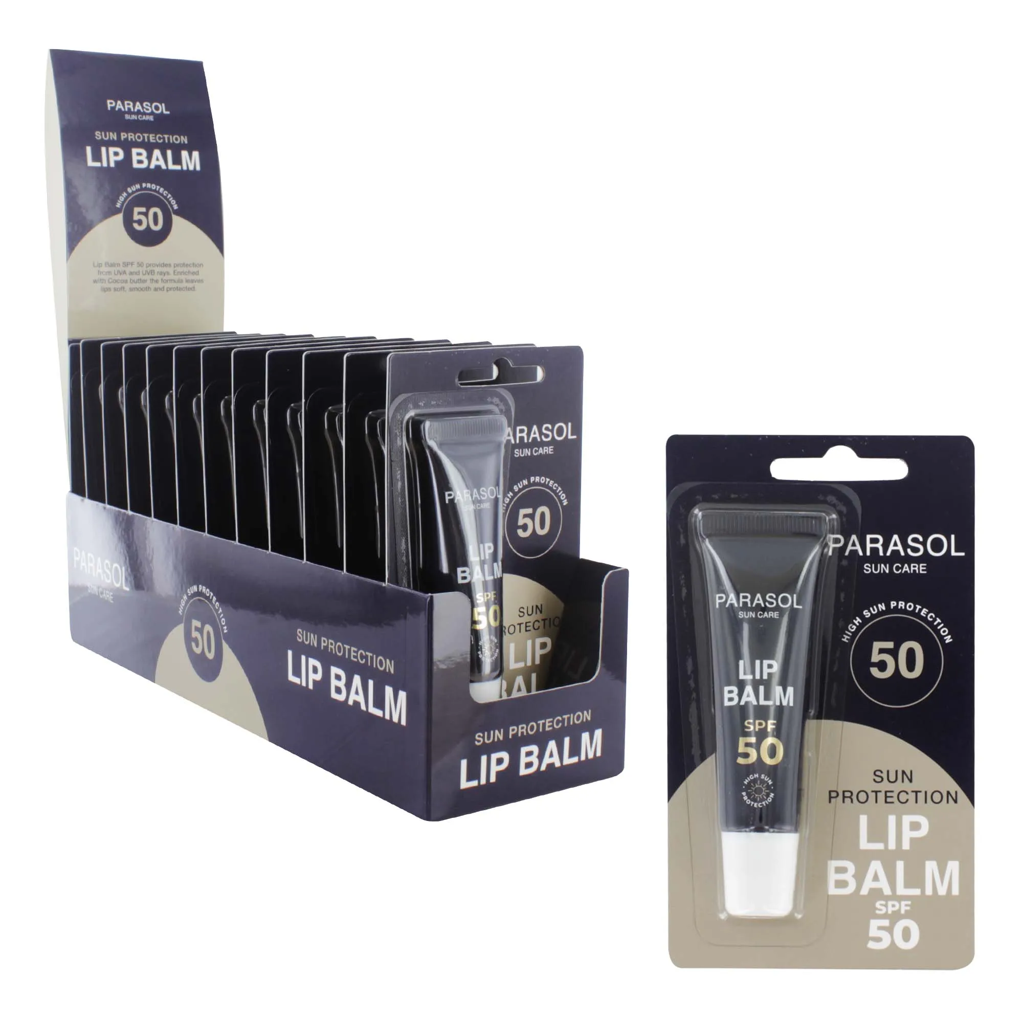 PARASOL 50+ LIP BALM TUBE X 12