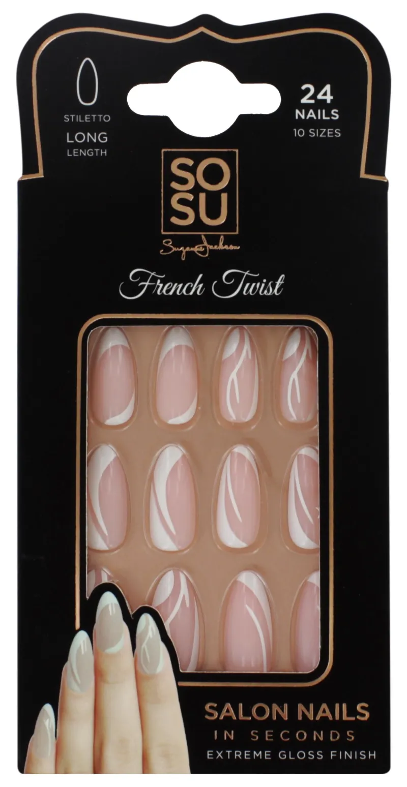 SOSU FALSE NAILS FRENCH TWIST