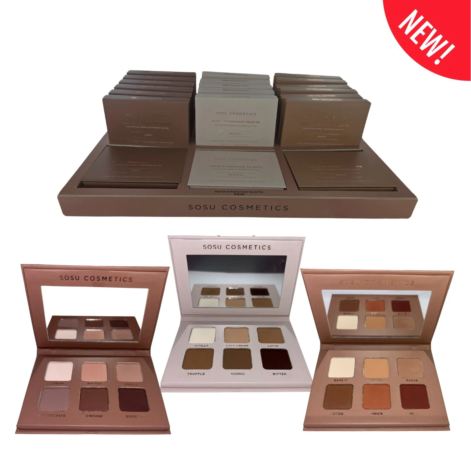 SOSU MINI MATTE PALETTE CDU X18