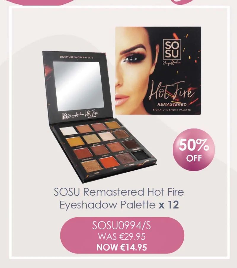 SOSU EYESHADOW PALETTE HOT FIRE***SPECIAL