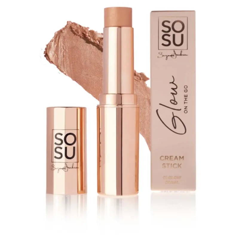 SOSU CREAM STICK BLUSH & GLOW CORAL