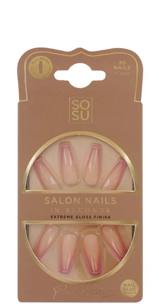 SOSU FALSE NAILS PINK PARTY