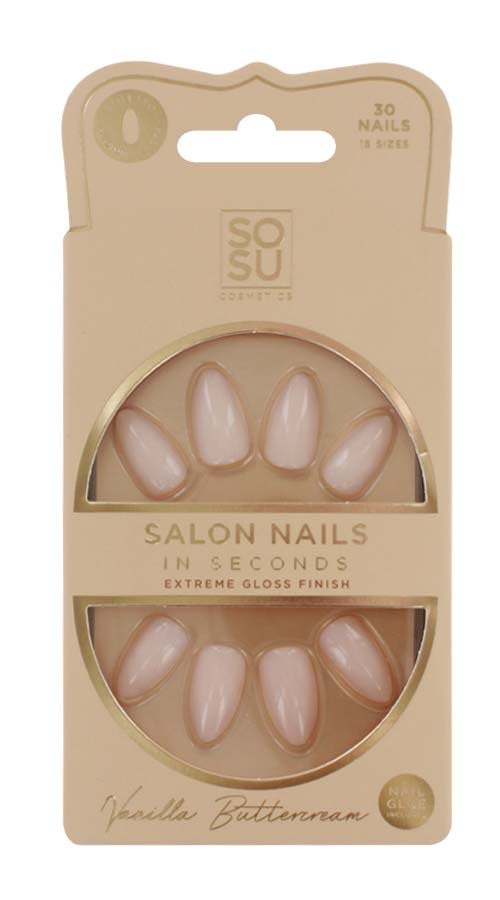 SOSU FALSE NAILS VANILLA BUTTERCREAM