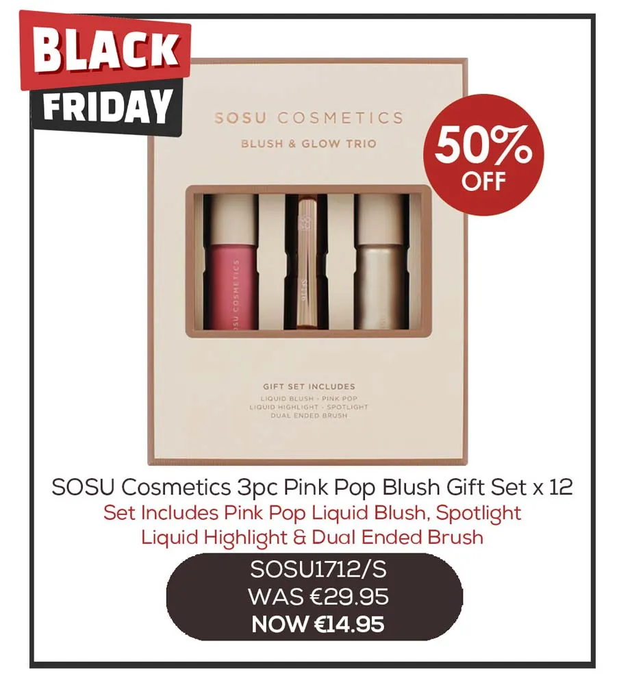 SOSU PINK POP BLUSH 3pce GIFT SET  BLACK FRIDAY 2025