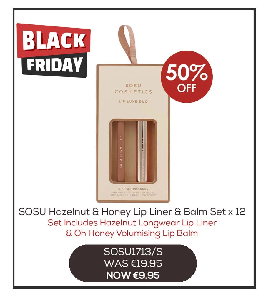 SOSU LIP LINER & LIPBALM HAZELNUT & HONEY GIFT SET  BLACK FRIDAY 2025