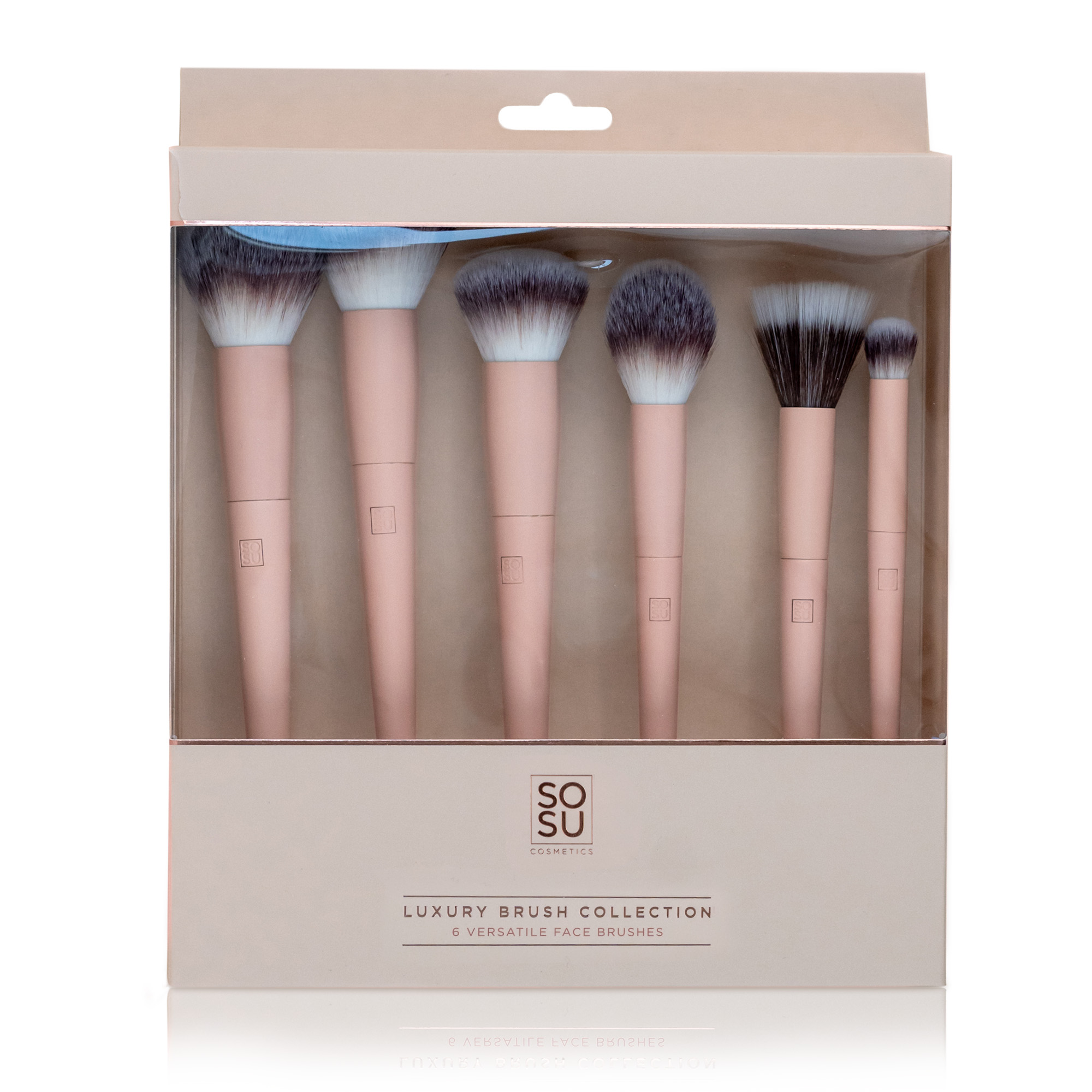 SOSU 6pce NUDE PREMIUM BRUSH COLLECTION FACE SET