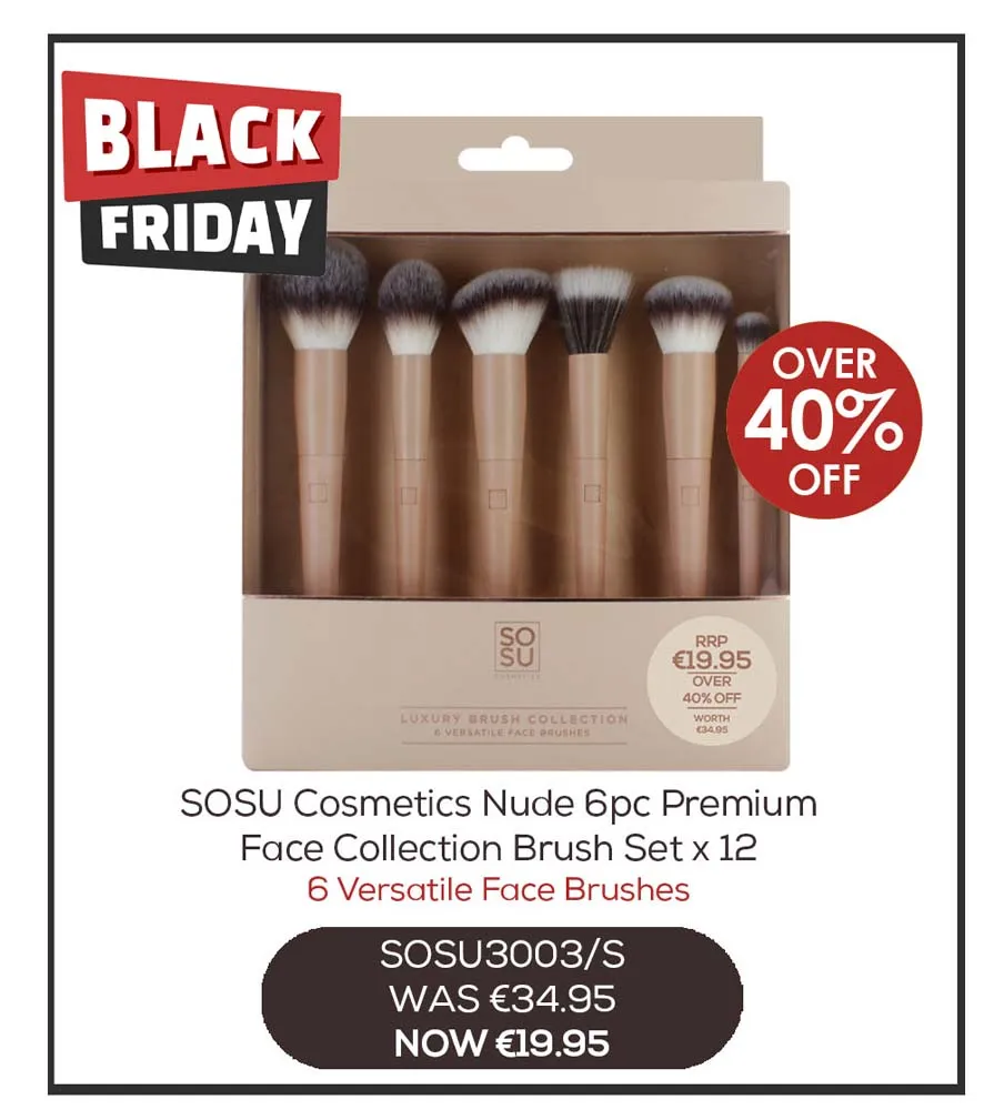 SOSU 6pce NUDE PREMIUM BRUSH FACE COLLECTION***BLK FRIDAY 25