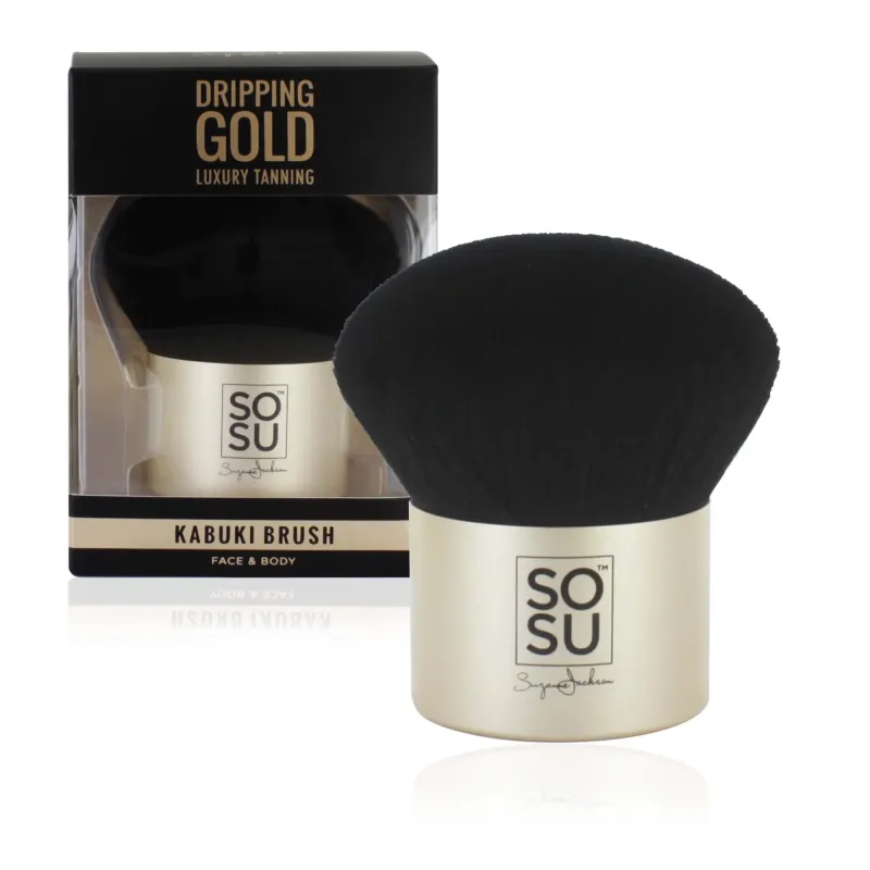 DRIPPING GOLD LARGE KABUKI BRUSH
