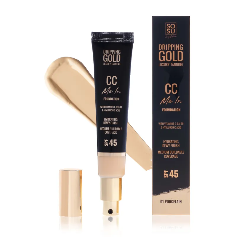 DRIPPING GOLD CC ME IN NO1 PROCELIN FOUNDATION CREAM 32ml