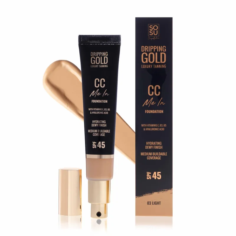 DRIPPING GOLD CC ME IN NO.3 LIGHT FOUNDATION CREAM 35ml