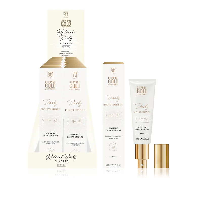 DRIPPING GOLD  DAILY FACE MOISTURISER 30 SPF 40ml