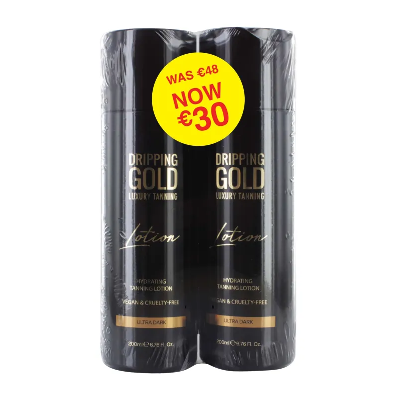 SOSU DRIPPING GOLD ULTRA  DARK LOTION 200ml***twin pack special