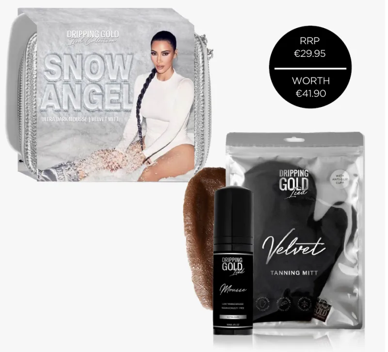 SOSU DRIPPING GOLD SNOW ANGEL SET